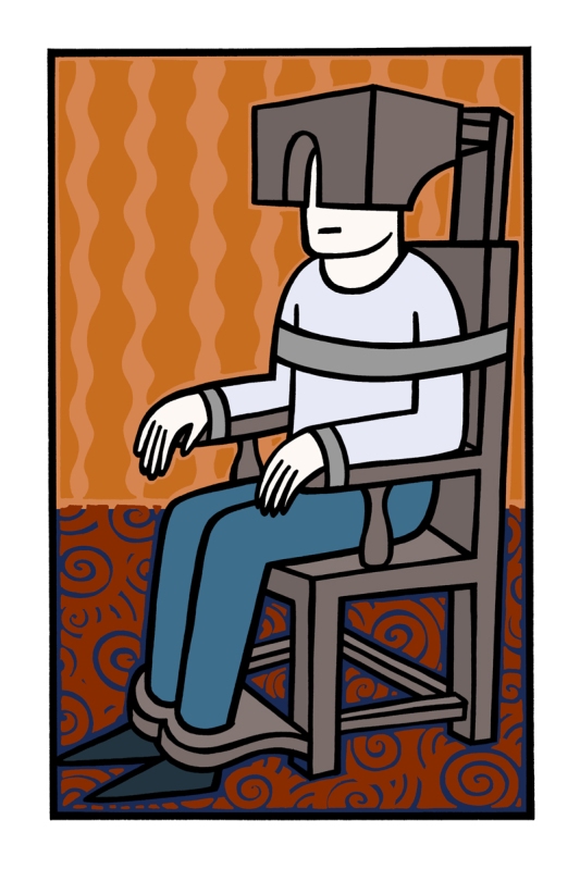 my comfy chair. illustration